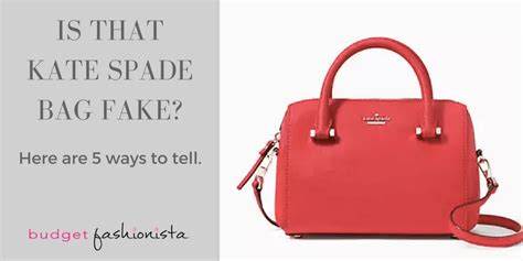 how to spot fake kate spade nylon bags|kate spade authenticity check.